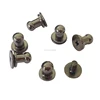 Round Phillips Chicago Head Button Stud Screws Nail Rivets For Leather Craft