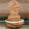 Hand carved outdoor garden wall marble water fountain