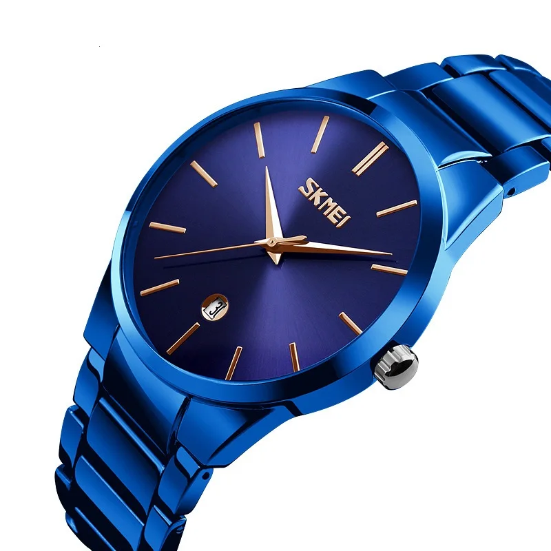 

Skmei Watch 9140 Business Man 2019 New Watches Men Wrist Digital Top Luxury Brand Stainless Steel Mens Clock Wristwatches, 11-color