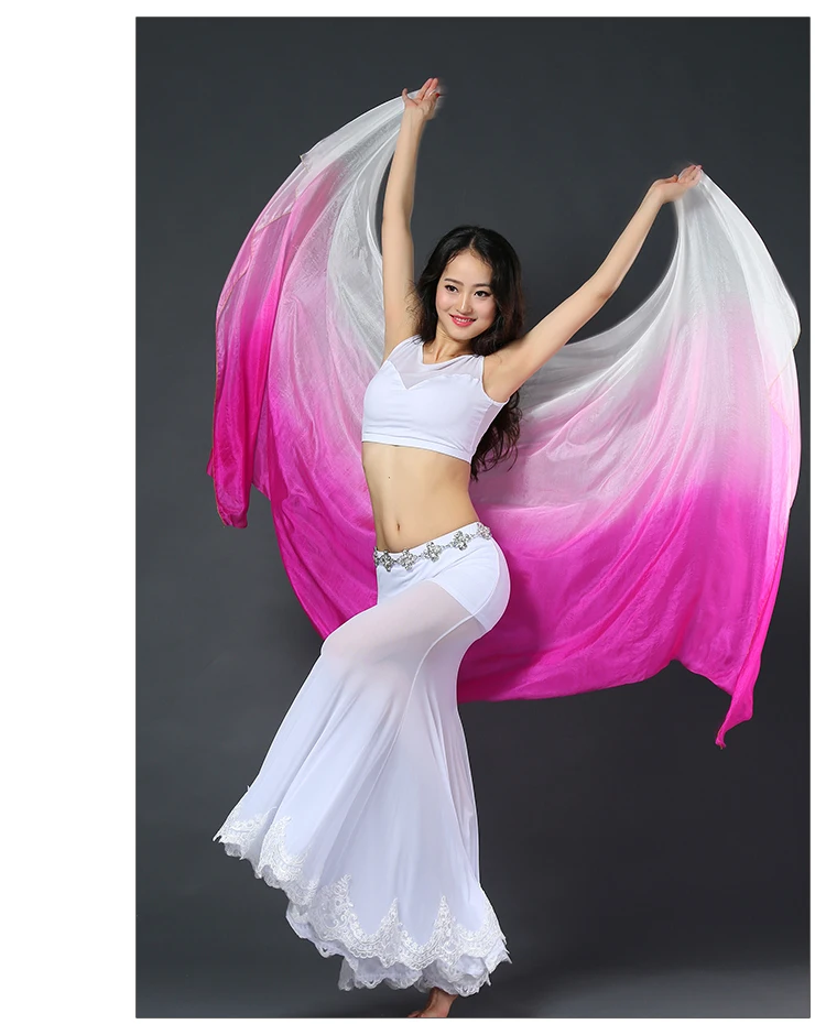 Sj005 Performance Professional Belly Dancing Silk Veil For Girl Buy