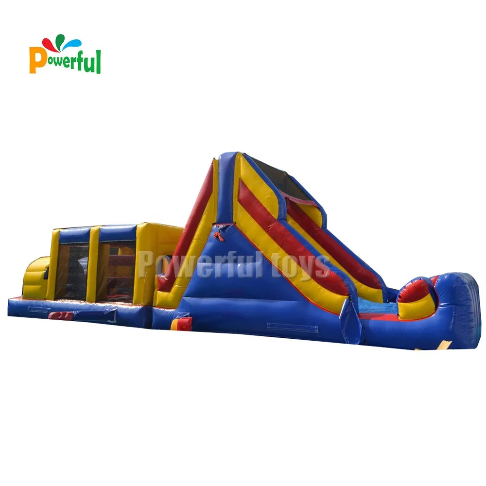 High quality PVC inflatable obstacle course races inflatable bouncy castle for kids
