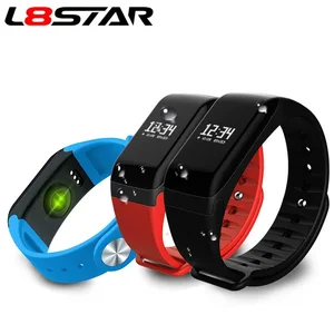 ODM SDK APP F1 Smart Band,Heart Rate Wristband Monitor OLED Touchscreen Fitness Step Bracelet For Android IOS Phone