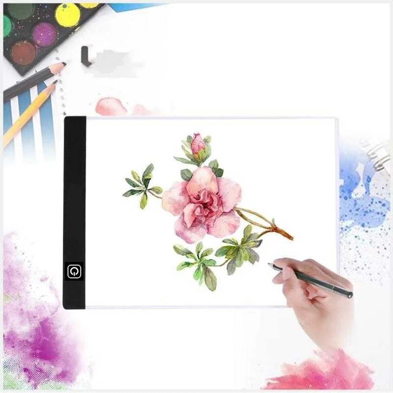 
Hot selling high quality 3 Dimming adjustable A4 LED light pad Led Drawing Board Light-up Tracing Pad for Kids and students 