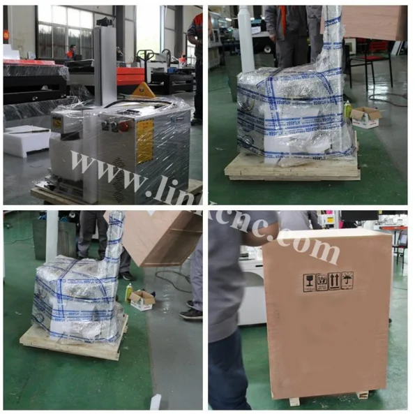 Jinan Portable 30w 200x200mm engraving area fiber laser ring marking machine with rotary system