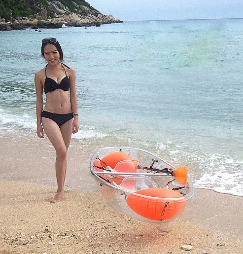 New Design Transparent Polycarbonate Kayak Clear Fishing Boat Crystal PC Canoe.jpg
