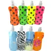 Eco-Friendly 480ml Plastic Foldable Water Carry Bottle
