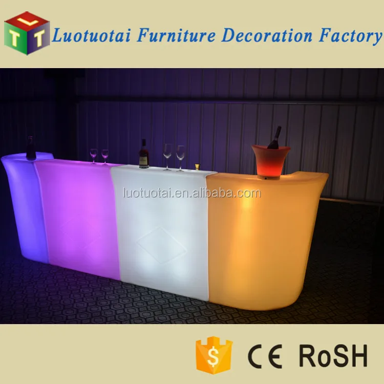 
Battery power remote control LED Bar Counter Table/Outdoor glowing furniture LED garden furniture 