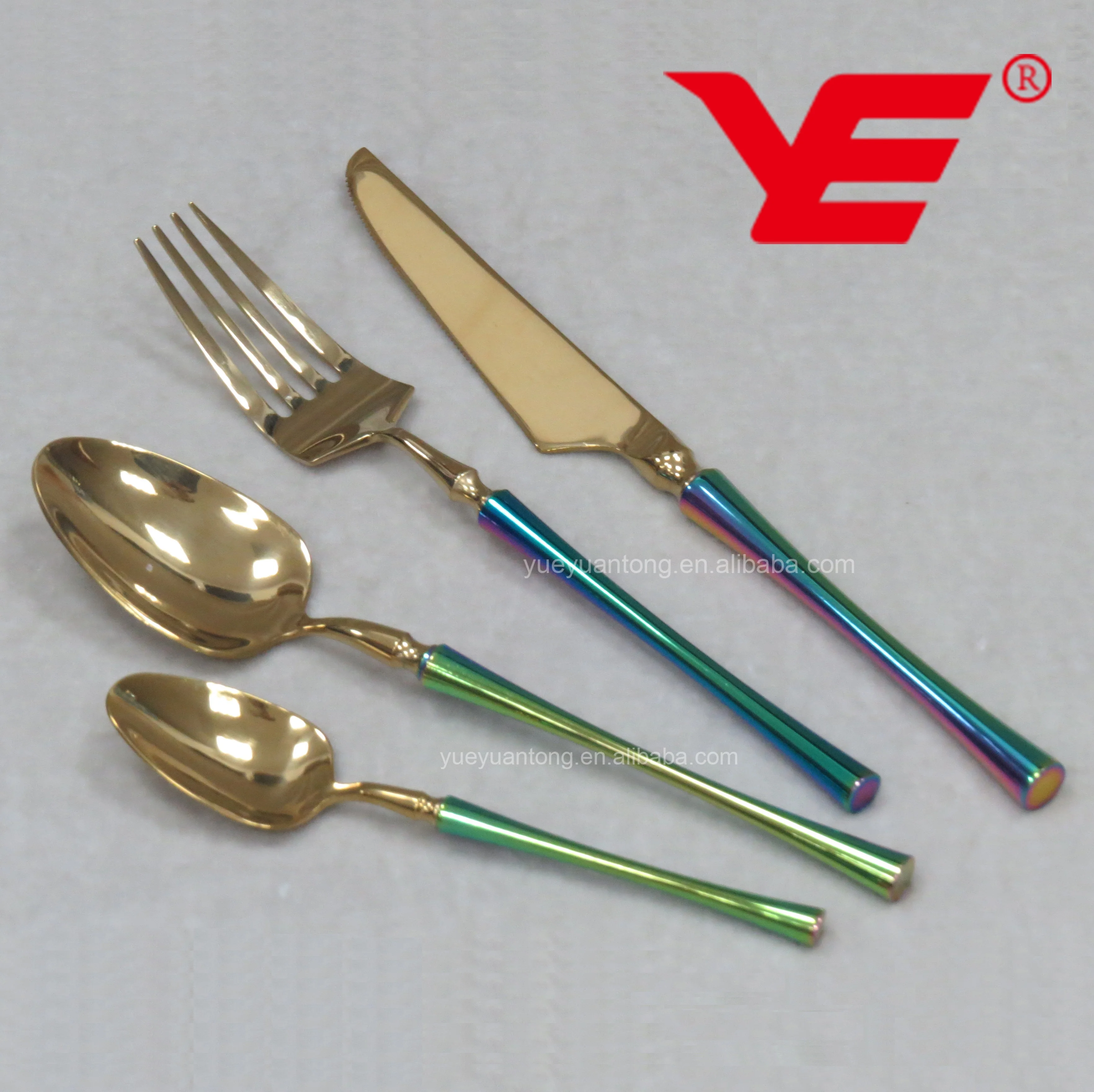 

SMALL MOQ stainless steel 18/10 bulk cutlery with different coating