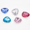 SI.VOUS K9 Glass crystal heart beads clear point back crystal stone dmc crystal wedding beads