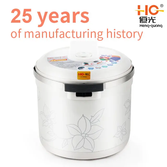 
sus 304 stainless steel thermo cooker flame free cooking pot 