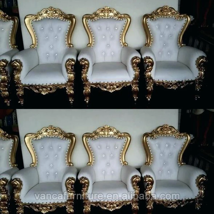 Royal Bride And Groom Throne Wedding Chair With High Back Buy Throne