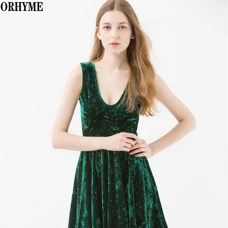 

ORHYME Attractive Design Girl High Quality Dresses Pleuche Sleeveless Casual Maxi Dress girls dresses