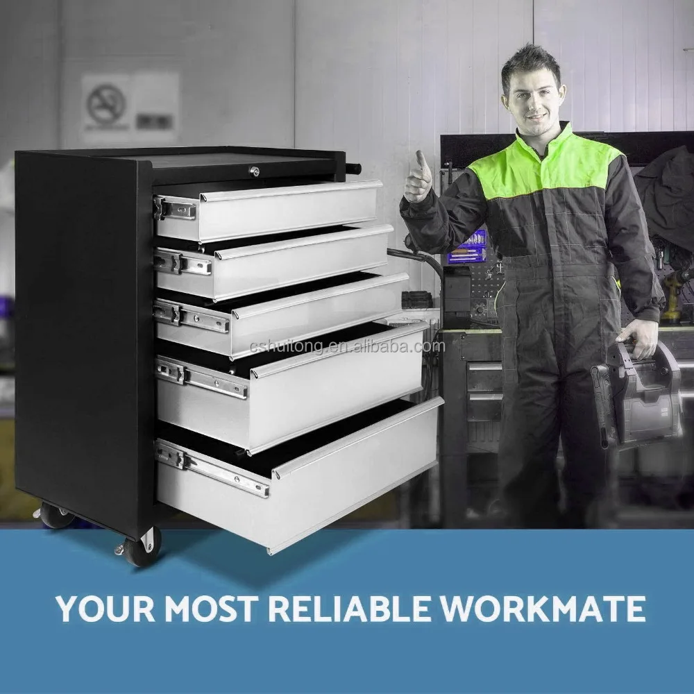 
5 Drawers metal Cabinet ToolBox Chest Trolley 