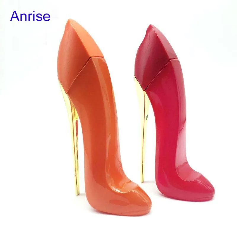 Distinctive Style High Heel Shoe Shape Glass Perfume Bottle Refillable 90ml Woman Perfume Spray
