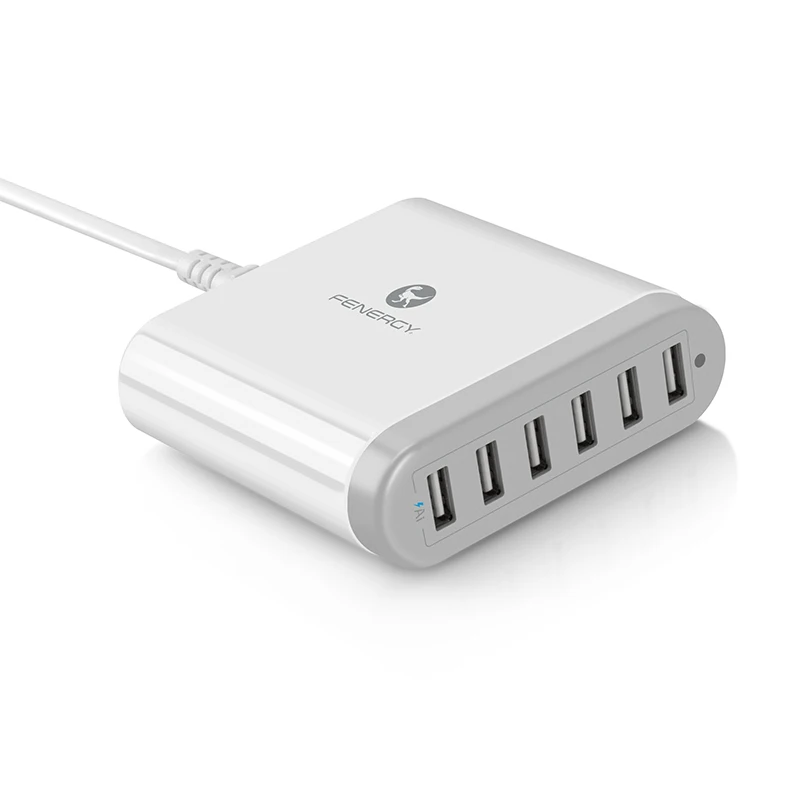
50W 10A Multi Port USB Quick Charger with Qualcomm 3.0 and Smart Technology Travel Charger For Mobile Phone and Tablet 