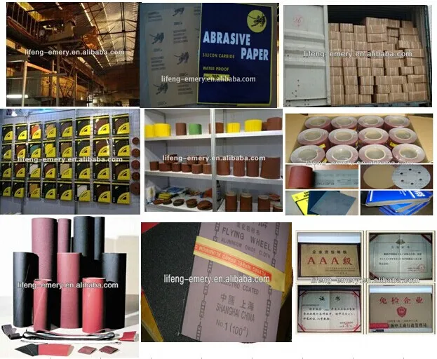 Hanko latex backing waterproof silicon carbide abrasive paper sheet