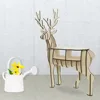 natural wood color wood carving crafts of deer