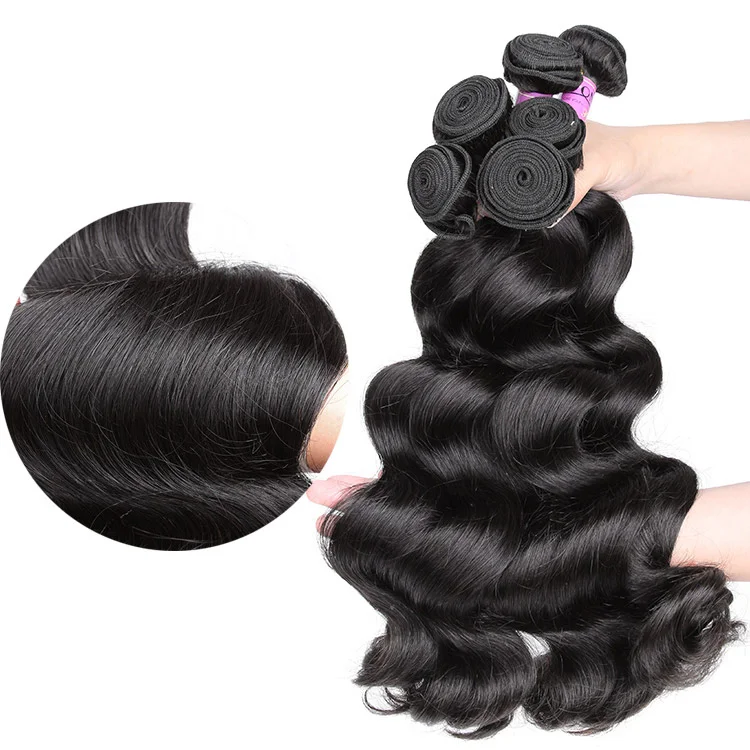 

High quality brazilian hair 5a grade aliexpress virgin hair, Natural color #1b