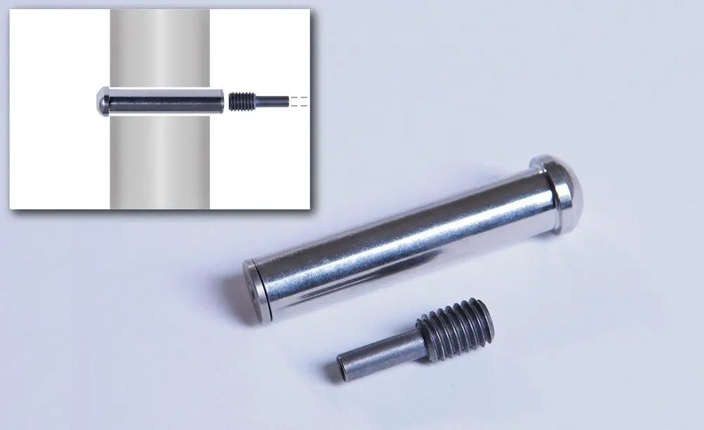 VistaView CableTec Stainless Steel Hand-Crimp Streamline Receiver Internal Thread Tensioner for 1/8" Cable Railings for Metal Posts (Lot of 10)