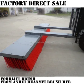 2.1m Forklift Pushing Attachment Mounted Brush - Buy Forklift Road 