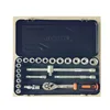 Bossan Tools,ratchet handle socket set in metal box ,23pcs 3/8''Dr. Socket Wrench set