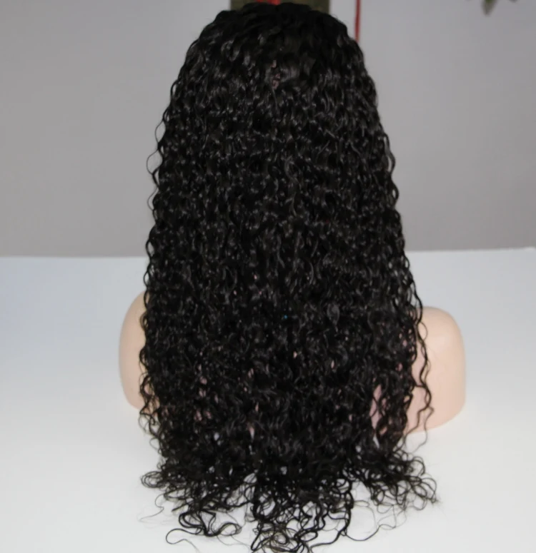 

Top grade 100% cuticle aligned raw virgin hair full lace wig, Natural color
