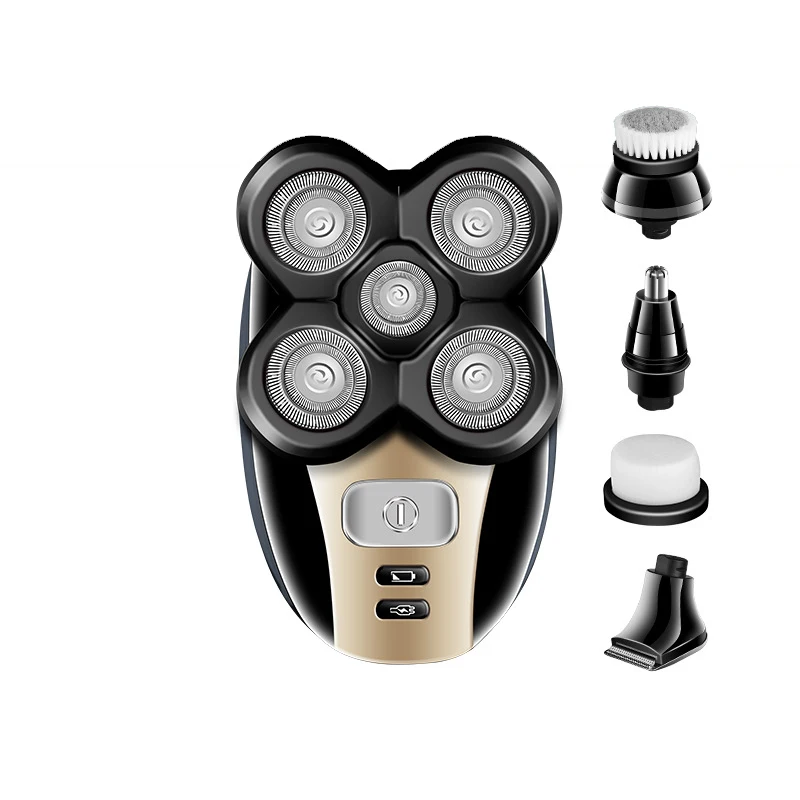 KEMEI SHAVER KM-1000 360 Rotary 5D Dynamic Shaving System Head Wet And Dry Rechargeable Electric Razor For Beard Shaver