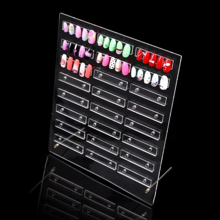 Transparent Acrylic Display Nail Display Rack Or Board For Nail Art