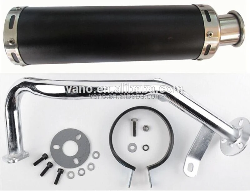 Scooter Dirt Bike Motorcycle Racing Exhaust pipe Muffler For GY6 50cc 139qmb