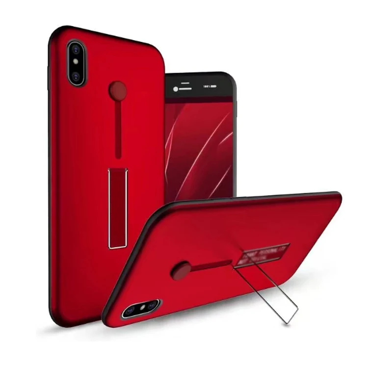 

TPU PC Cell Cases for iPhons X XS Ring Hand Strap Phone Case, Black;golden;gray;pink;red;silver