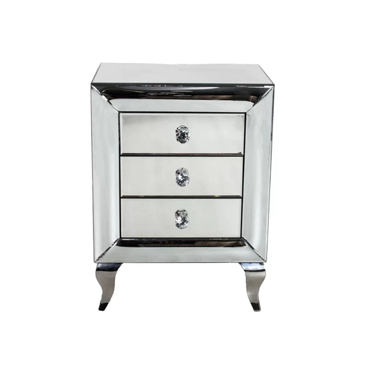
Elegant bedroom furniture white wooden dresser with mirror and stool 