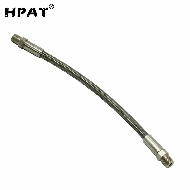 Paintball 9" Stainless Steel Braided Co2 Hose 1/8 Npt Male Fittings