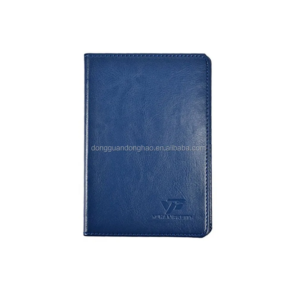 Wholesale Manufactory Price Fashion RFID Blocking PU Passport Wallet And Exclusive Travel Genuine Leather Passport Holder Cover