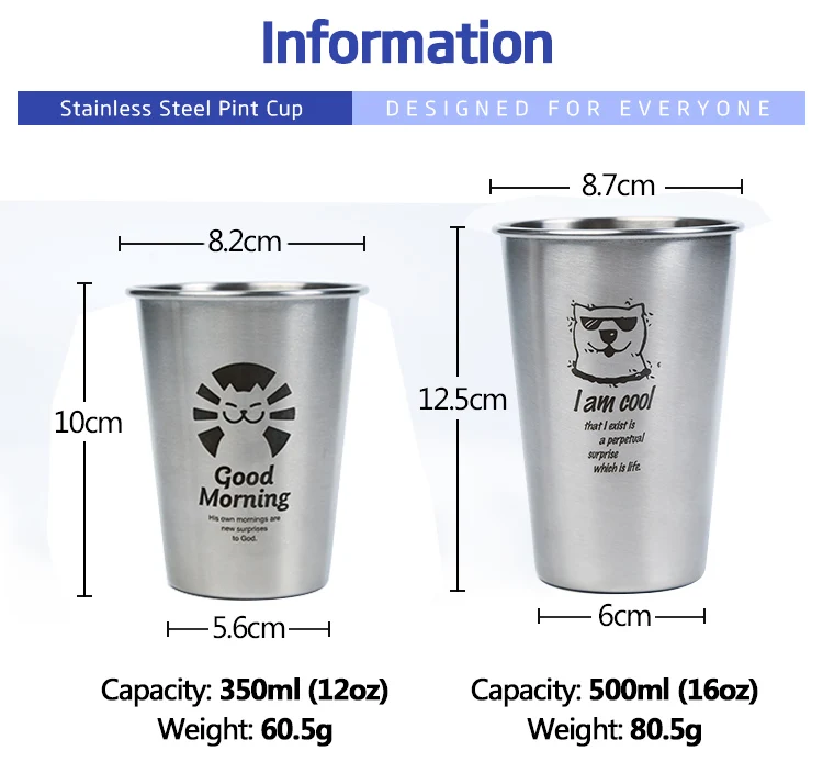 stainless steel cups bulk