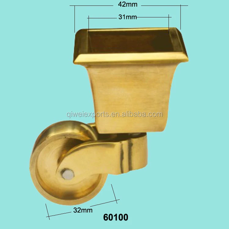 60100 caster wheel with square cup