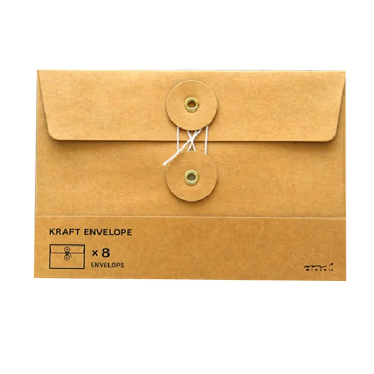 C5 Brown Kraft Paper Envelope With String Closure Envelope Folder Buy Kraft Envelope With