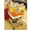 free standing metal with bread display showroom rack