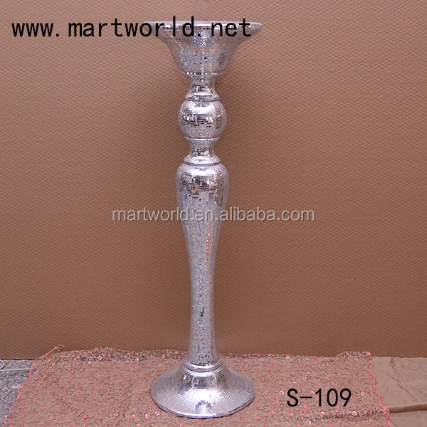 2020 Latest Wholesale Silver Decorative Wedding Pillars For Sale