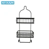 Classics 2 layer rectangle bathroom organizer corner shelf hanging shower caddy