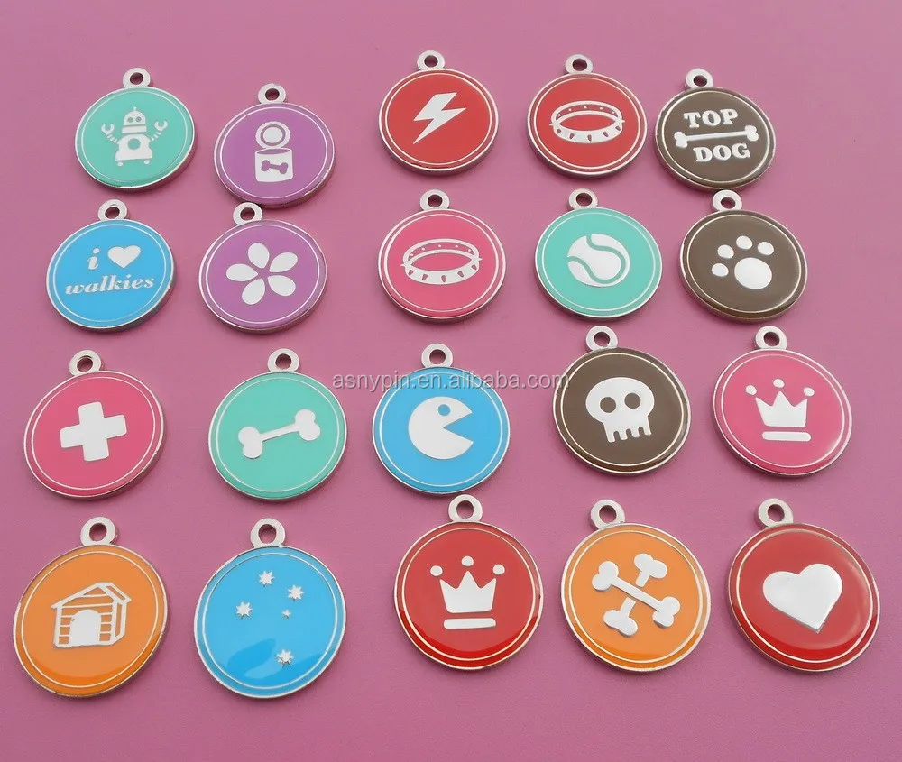 blue color with engraved custom dog labels - buy high quality