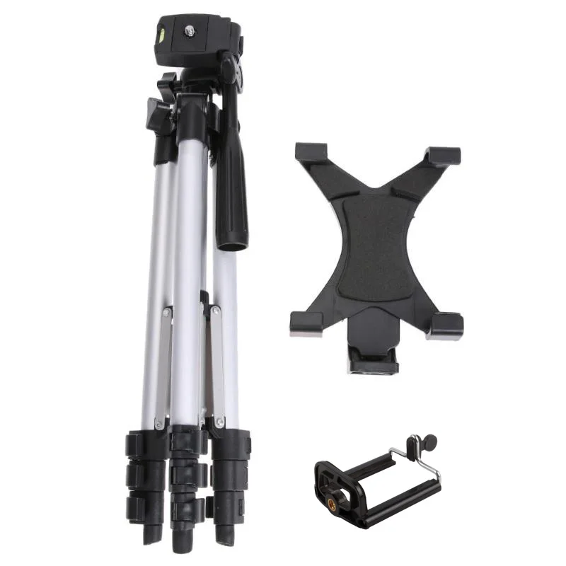 

Free Shipping Professional Camera Tripod Stand Holder For iPhone iPad Samsung+iPad Holder+Nylon Carry Bag