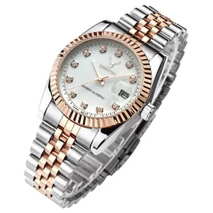 3877 Deerfun Wholesale Mens Watch Waterproof Quartz Wristwatch stainless steel  HIgh quality Watch
