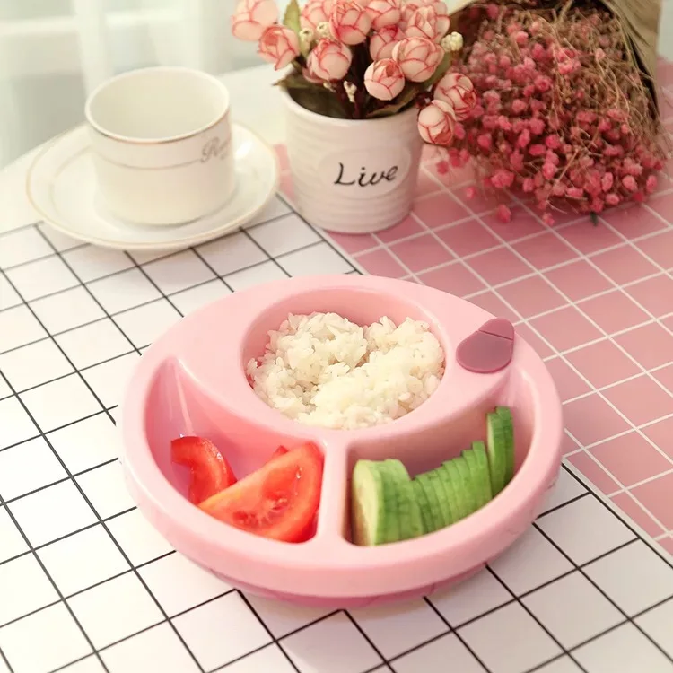 Bpa Free Eco Friendly Baby Feeding Plate Keep Food Warm Plate For Baby