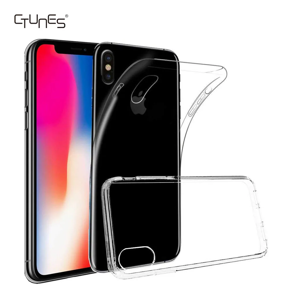 

Clear Slim Hybrid TPU Anti-Scratch Transparent Skin Case Cover for Apple iPhone XS / XS Max