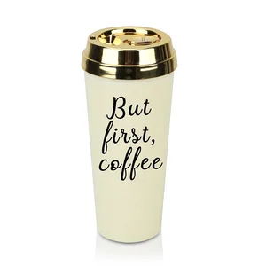 Image of personalized milk and cookie funny double wall promotion bubble tea custom coffee travel mug with logo creative
