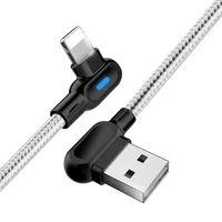 

OLAF 1m 90 Degree Mobile Game USB Cable Micro USB / Type C / 8-Pin Charging Cable
