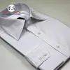 2018 high collar pure white royal oxford bespoke mens dress shirts