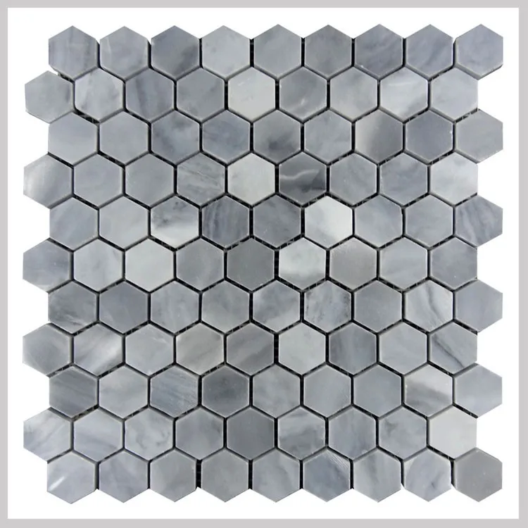 Italia Mármol Gris Hexágono Mosaico Baño Azulejo Backsplash - Buy