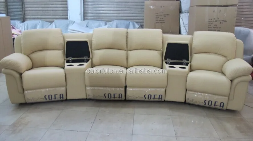 
Italy Genuine Leather Recline VIP Home Cinema Sofa Theater Sofa LS608 