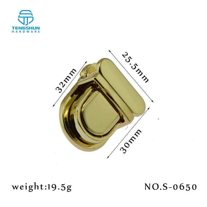

zinc alloy bag lock wholesale high quality twist lock with light gold color in stock, Light gold,nickel,rose gold, anti brass, anti brush and so on.